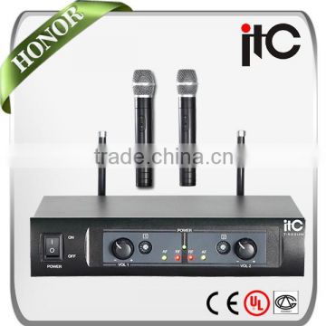 ITC T-522UH 32 Groups Freq Range Dual-channel Professional UHF Wireless Microphone System