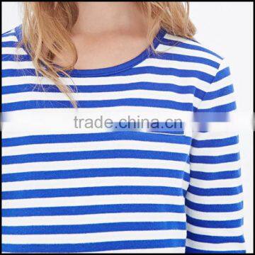 100% Cotton Kids Long Sleeve Stripe t Shirt With Round Neck Accept OEM photo-5