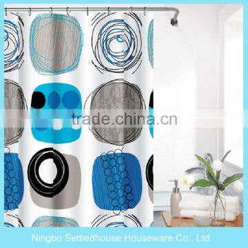 OEM Waterproof Designed PEVA Bathroom Shower Curtain