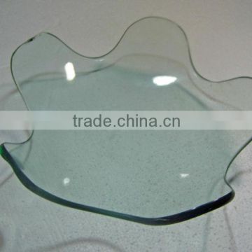 clear glass display plate