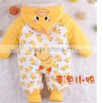 custom cute cartoon warm Baby Winter Romper