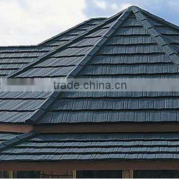 Gazbo roof/stone coated eagle roof tile/heat insulation galvalume roof tile