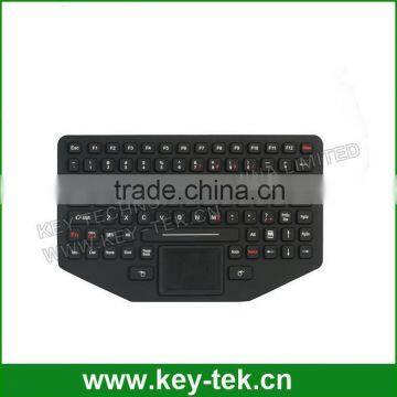 Black Rubber Backlit Keyboards With Touch Pad