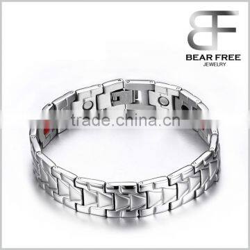 Stainless Steel Magnetic Bracelets, Negative Ions balance Germanium Infrared Ray bracelet