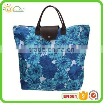 Lovely Canvas Shoulder Bag Shopping Tote Bag With Side Pockets for Sales