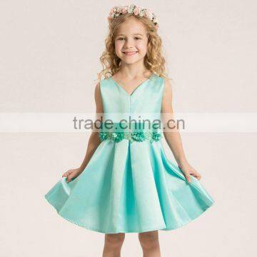 guangzhou dorissacn Appliqued high quality girls party dress for