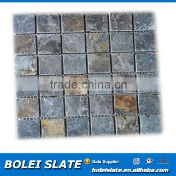 stone material mosaic with slate