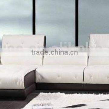 Modern Livingroom Furniture Leather Sofa With Adjustable Headrests A350