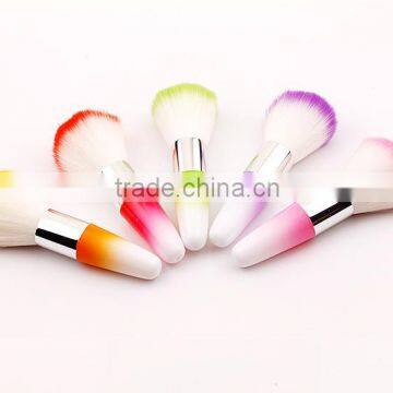 short plastic handle make up powder brush tools