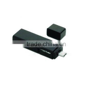 Micro SD/TF SD Micro USB OTG Smart Card Reader for Smartphone With Switch photo-2