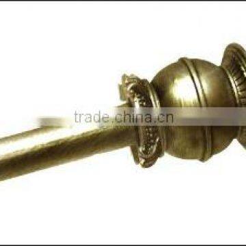 antique gold shower curtain tension rod