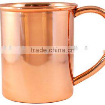 Solid Copper Beer Mugs with Brass Handle , Copper Drinking Mugs, Moscow Mule Copper Beer Mugs