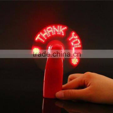 plastic Led flashing message fan