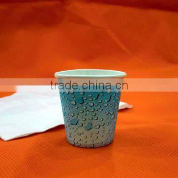 single wall hot drink paper cup 2oz tasting cup