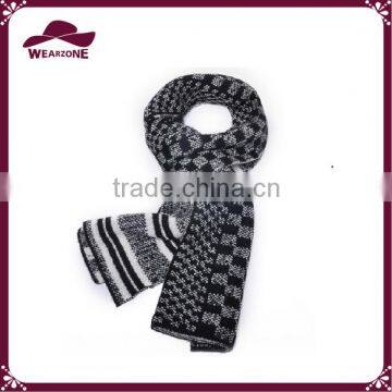 New Design Knitting Plaid Scarf