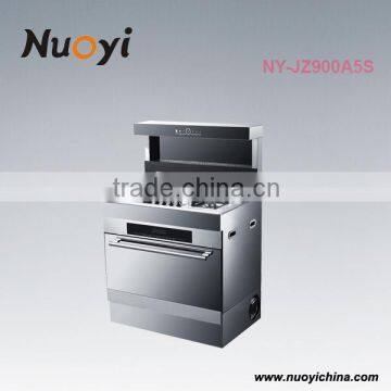 5 Burner Gas Stove+Electric Oven+RangeHood+pizza Baking Cooking Cooker photo-6