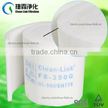 Synthetic Fiber Guangzhou Ceiling Filter Media in Spray Booth