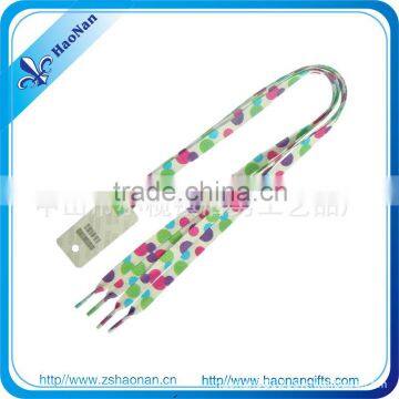 Newest design charms fashion canvas shoelace