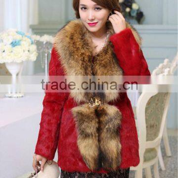 Red Color Girl Animals Rabbit Fur Coat Sex From China Alibaba