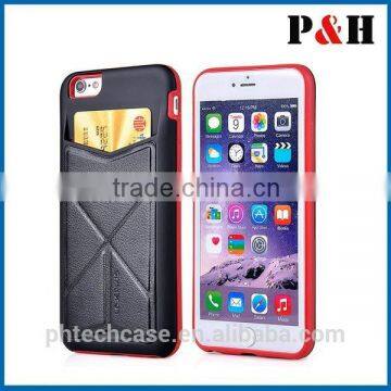 for Iphone 6 Credit Card Case TPU + PU Leather Bar Phone Case Cover New Style photo-2