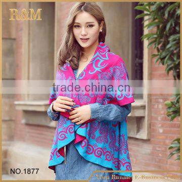 2016 Fashional lady acrylic winter ponchos and shawls