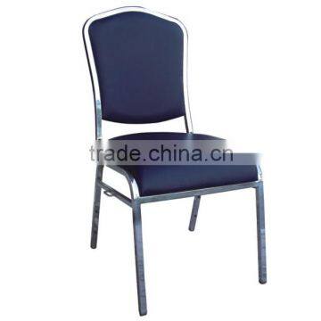 high quality stacking wedding iron plate banquet chair for hotel