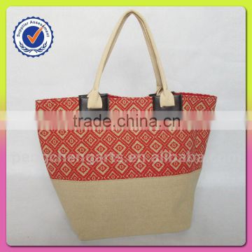 Fashion Printing Design Polyester Material Shopping Beach Bag And Women Handbags