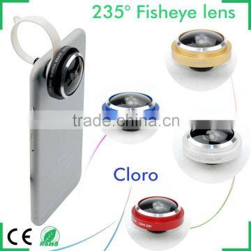 2016 trending products circle clamp clip 235 degree super fisheye lens camera lens for iphone ipad samsung htc lg xiaomi