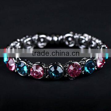 Artificial Yellow Stone Zircon Women Lady Bracelet Link Charm Bracelet photo-3