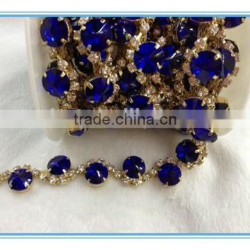 2015 Crystal Rhinestone Chain Trimming For Wedding Dress