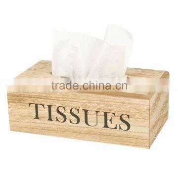 2016 wholesale unfinished factory supplied cheap wooden tissue box