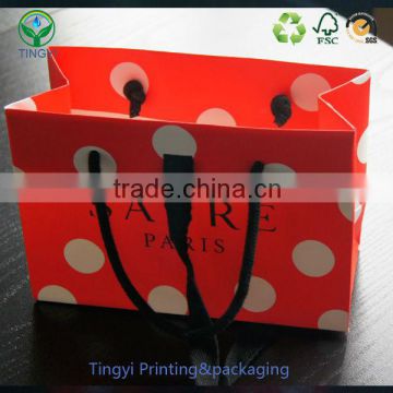 recycle paper bag with cotton handle