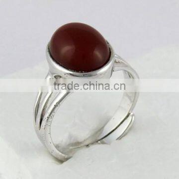 Charming !! Bezel Setting Red Onyx 925 Sterling Silver Ring, Indian Silver Jewelry Supplier, Exporter and Wholesaler photo-5