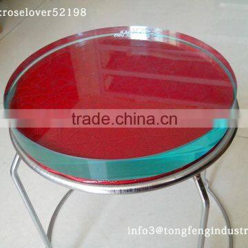 Circular Toughened glass round edges polished