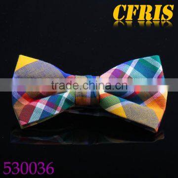 Fashion Cotton Plaid Mens Adjustable Bow Ties                        
                                                Quality Choice