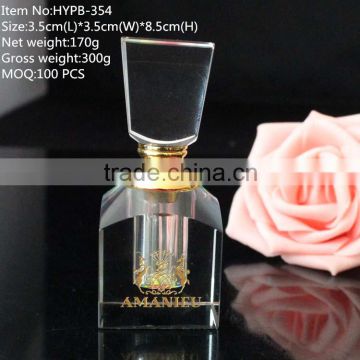 mini rainbow colored crystal cheap perfume bottle