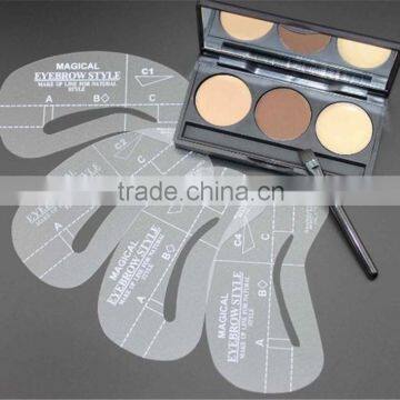 Eyebrow Powder Eye Brow Palette Cosmetic Makeup Shading Kit with Brush Mirror