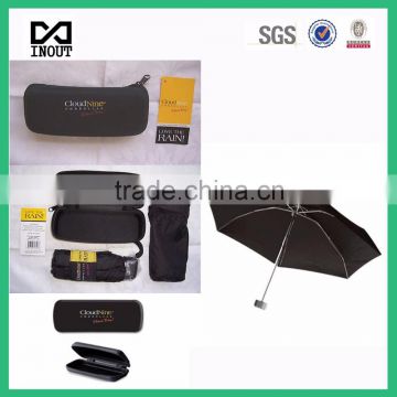 eva case pocket mini 5 foldable umbrella