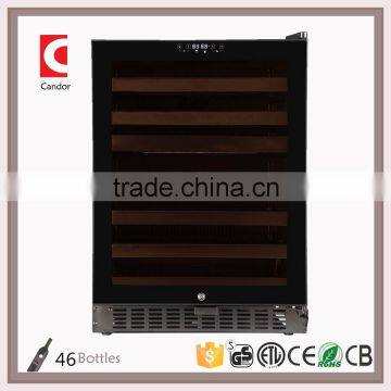 46 Bottles Compressor New Wine fridge JC-145A2EQ with Seamless Stainless Steel Door