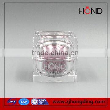 10g/15g/30g/50g tall square plastic spice jars,double wall acrylic cosmetic
