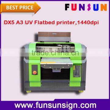 High quality and cheap price Multi-function A3 UV flatbed printer for printing phone case