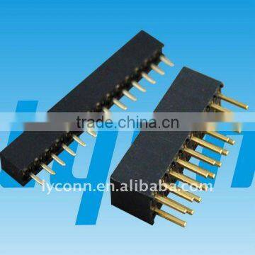 1.27 pitch dual row Female Header Straight DIP type