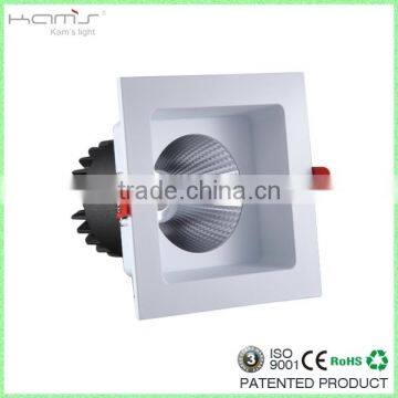 2016 Hilton Hotel Square COB LED Downlight 8w Recessed Led COB Downlights Dimmable Driver photo-3