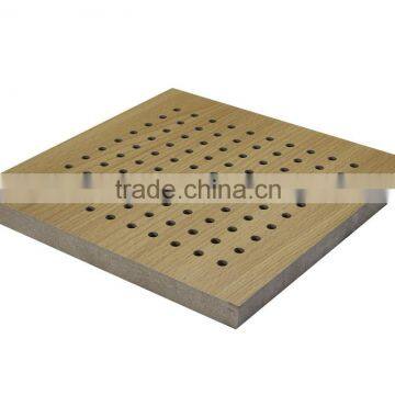 Sound Insulation MDF Wooden Perforated Acoustic Panel for Auditorium