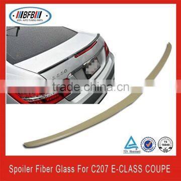 Car rear spoiler fiber glass v type spoiler car wing for C207 E class