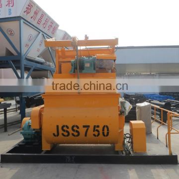 JSS Belt Type Vane Concrete Mixer ,new type twin shaft forced concrete mixerJSS750