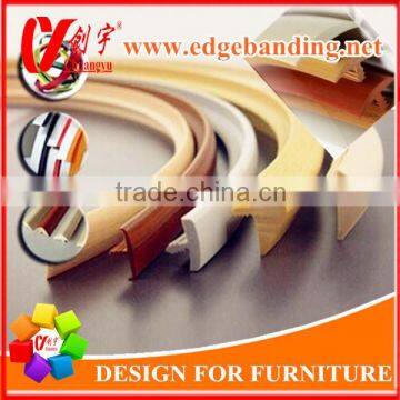 flexible pvc t profile edge banding for office furniture