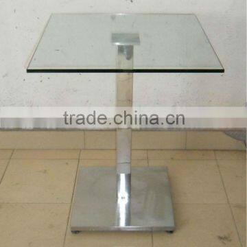 Toughened glass square table (NS1518)