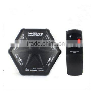 Hot Selling AV Switch 4 in 1 out with remote control low cost factory supply