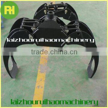 Grapple for hydraulic crane